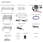 ExtremeStrip 2/4 Seat Golf Cart Underglows LED Light Strips  with 4-Zone LED Controller Included