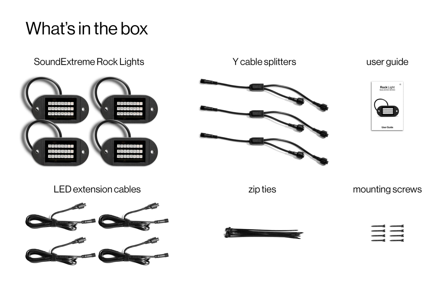 Extreme LED Rock Light 4 Pack